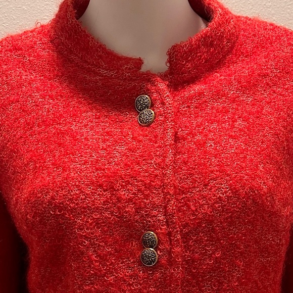 Vintage 50/60”s Red Mohair Wool Blazer. Made in Switzerland Expressly for Rich’s - Picture 4 of 8